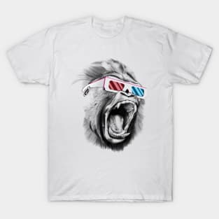 Cool Monkey With Glasses T-Shirt